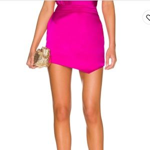 Hot Pink Satin Skirt